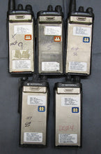 Load image into Gallery viewer, Lot of FIVE Motorola HT1250 403-470 MHz UHF Two Way Radios AAH25RDF9AA5AN w Mic
