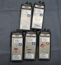 Load image into Gallery viewer, Lot of FIVE Motorola HT1250 136-174 MHz VHF Two Way Radio AAH25KDF9AA5AN w Base