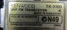 Load image into Gallery viewer, Lot of FIVE Kenwood TK-3180 450-512 MHz UHF Two Way Radios TK-3180-K