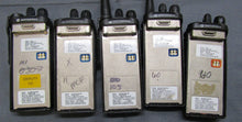 Load image into Gallery viewer, Lot of FIVE Motorola HT1250 403-470 MHz UHF Two Way Radios AAH25RDF9AA5AN w Mic