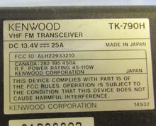 Load image into Gallery viewer, Kenwood TK-790H 148-174 MHz VHF 110 Watt Remote Head Two Way Radio w Mic