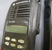 Load image into Gallery viewer, Lot of FIVE Motorola HT1250 403-470 MHz UHF Two Way Radios AAH25RDF9AA5AN w Mic
