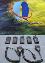 Load image into Gallery viewer, Lot of FIVE Motorola HT1250 403-470 MHz UHF Two Way Radios AAH25RDF9AA5AN w Mic