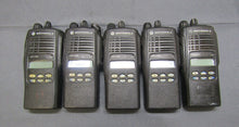 Load image into Gallery viewer, Lot of FIVE Motorola HT1250 136-174 MHz VHF Two Way Radio AAH25KDF9AA5AN w Base