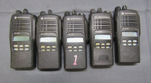 Load image into Gallery viewer, Lot of FIVE Motorola HT1250 136-174 MHz VHF Two Way Radio AAH25KDF9AA5AN w Base
