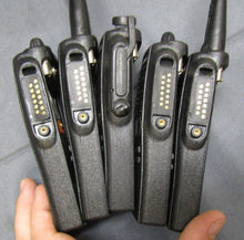 Load image into Gallery viewer, Lot of FIVE Motorola HT1250 403-470 MHz UHF Two Way Radios AAH25RDF9AA5AN w Mic