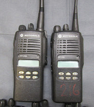 Load image into Gallery viewer, Lot of FIVE Motorola HT1250 403-470 MHz UHF Two Way Radios AAH25RDF9AA5AN w Mic
