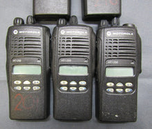 Load image into Gallery viewer, Lot of FIVE Motorola HT1250 403-470 MHz UHF Two Way Radios AAH25RDF9AA5AN w Mic