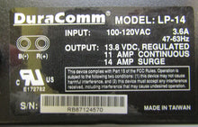 Load image into Gallery viewer, DURACOMM LP-14 13.8v Two Way Radio Power Supply
