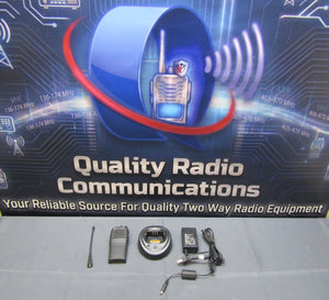 Motorola CP200d 403-470 MHz UHF Two Way Radio AAH01QDC9JA2AN W Cord and Charger