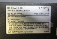 Load image into Gallery viewer, Working Kenwood TK-6110-2 35-50 MHz Low Band Two Way Radio TK-6110 w Microphone
