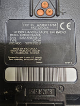 Load image into Gallery viewer, Lot of FOUR Motorola HT1000 136-174 MHz VHF 16 Ch Two Way Radios H01KDC9AA3DN
