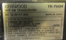 Load image into Gallery viewer, Kenwood TK-790H 148-174 MHz VHF 110 Watt Remote Head Two Way Radio w Mic
