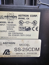 Load image into Gallery viewer, Astron Model SS-25 Switching Two Way Radio Power Supply SS-25CDM DC 13.8 Volt
