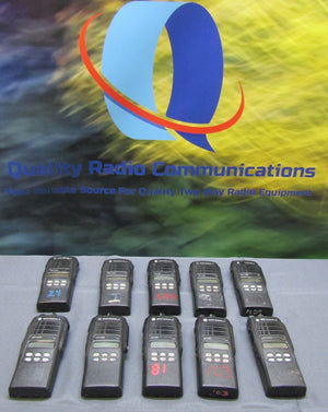Lot of TEN Motorola HT1250 403-470 MHz UHF Two Way Radios AAH25RDF9AA5AN
