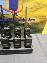 Load image into Gallery viewer, SIX Icom IC-F3161S 136-174 MHz VHF Two Way Radios w Six Bank Charger IC-F3161
