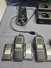 Load image into Gallery viewer, SIX Icom IC-F3161S 136-174 MHz VHF Two Way Radios with Six Bank Charger IC-F3161
