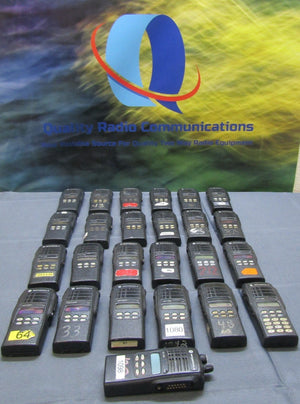Lot of TWENTY-FIVE Motorola HT1250 403-470 MHz UHF Two Way Radios AAH25RDF9AA5AN