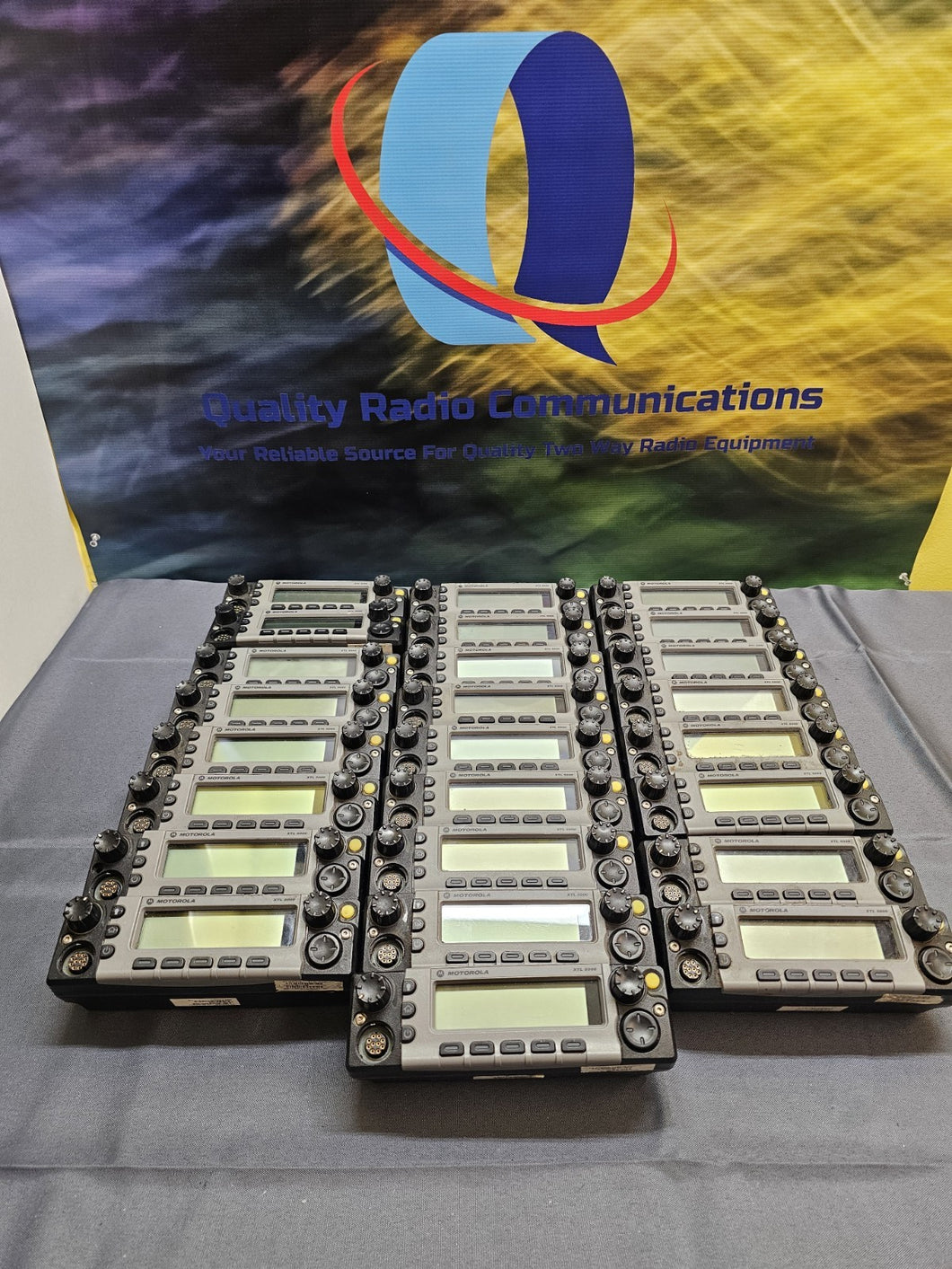 25 Lot Motorola XTL 5000 APX Two Way Radio Silver Remote Control Head O5 Style