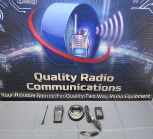 Motorola CP200d 403-470 MHz UHF Two Way Radio AAH01QDC9JA2AN W Cord and Charger