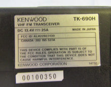 Load image into Gallery viewer, Kenwood TK-690H 40-50 MHz Lowband  Remote Head Two Way Radio
