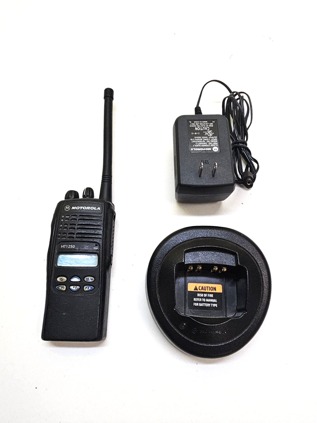 Motorola HT1250 136-174 MHz VHF Two Way Radio with Charger AAH25KDF9AA5AN