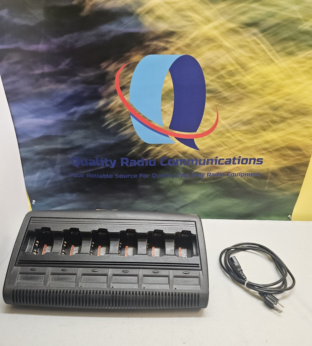 Motorola WPLN4197A Impres Six Bank Charger for HT750 HT1250 PR860 Two Way Radios