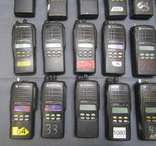 Load image into Gallery viewer, Lot of TWENTY-FIVE Motorola HT1250 403-470 MHz UHF Two Way Radios AAH25RDF9AA5AN
