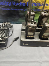 Load image into Gallery viewer, SIX Icom IC-F3161S 136-174 MHz VHF Two Way Radios w Six Bank Charger IC-F3161
