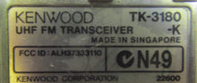 Load image into Gallery viewer, Lot of FIVE Kenwood TK-3180 450-512 MHz UHF Two Way Radios TK-3180-K

