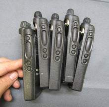 Load image into Gallery viewer, Lot of FIVE Motorola HT1250 136-174 MHz VHF Two Way Radio AAH25KDF9AA5AN w Base
