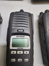 Load image into Gallery viewer, SIX Harris P5400 380-430 MHz UHF P25 Trunking AES 256 Two Way Radio

