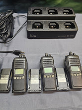 Load image into Gallery viewer, SIX Icom IC-F3161S 136-174 MHz VHF Two Way Radios with Six Bank Charger IC-F3161
