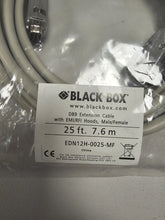 Load image into Gallery viewer, NEW BLACK BOX EDN12H-0025-MF  EDN12H0025MF 25 Foot Male to Female Cable
