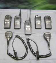 Load image into Gallery viewer, Lot of FIVE Motorola HT1250 403-470 MHz UHF Two Way Radios AAH25RDF9AA5AN w Mic
