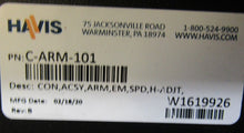 Load image into Gallery viewer, Havis C-ARM-101 Police Top Mount Armrest 9.5" long x 2.75" Wide Molded Rubber
