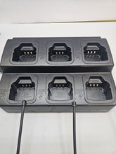 Load image into Gallery viewer, Lot of SIX Icom IC-F4161S 450-512 MHz UHF Two Way Radio w Six Bank Charger
