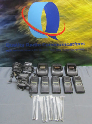 Lot of FIVE Kenwood TK-3180 450-512 MHz UHF Two Way Radios TK-3180-K