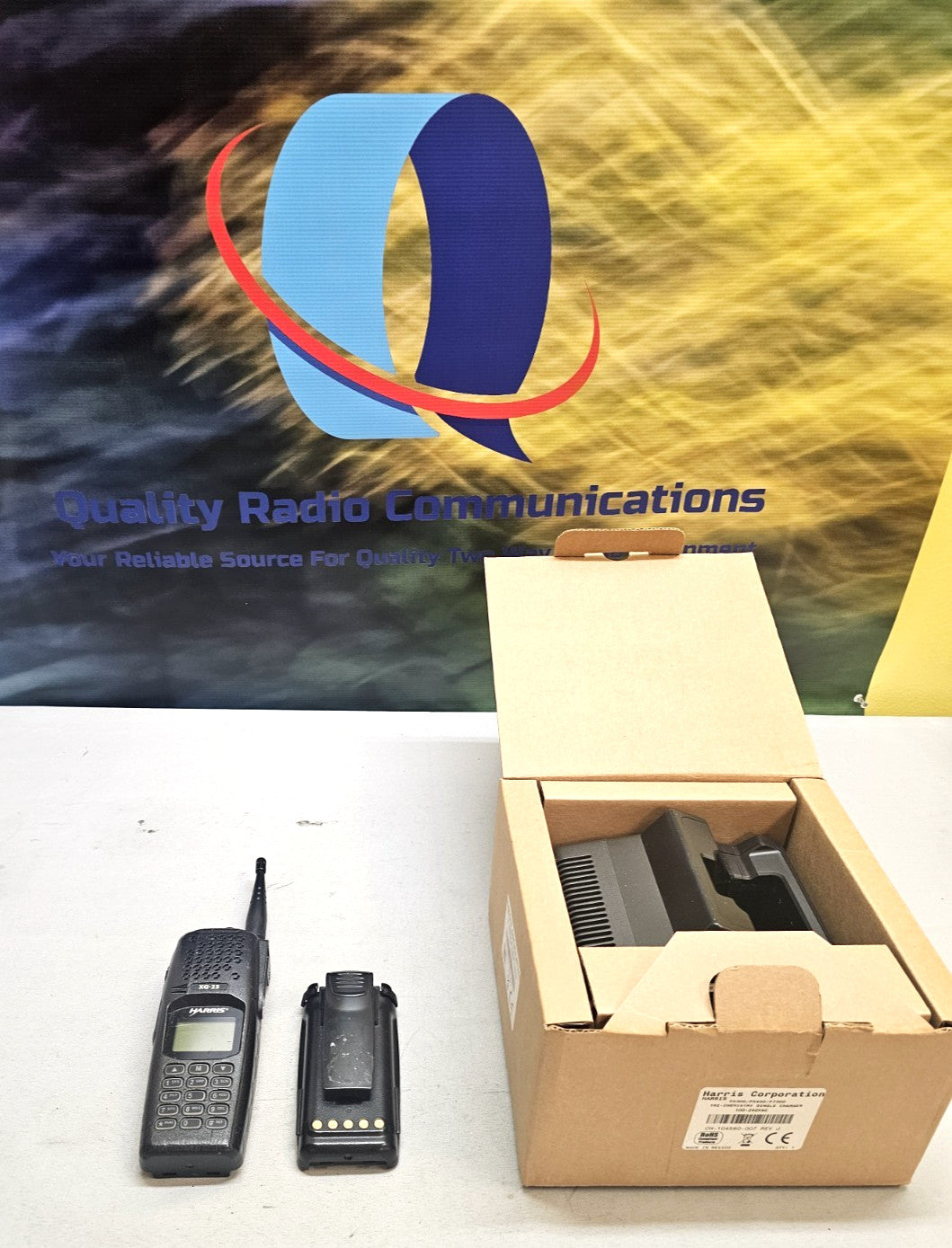 Harris XG-25 DPXG-PF78B 764-870 MHz P25 Trunking Two Way Radio w Charger