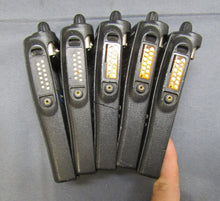 Load image into Gallery viewer, Lot of FIVE Motorola HT1250 136-174 MHz VHF Two Way Radio AAH25KDF9AA5AN w Base
