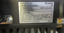Load image into Gallery viewer, Working Kenwood TK-6110-2 35-50 MHz Low Band Two Way Radio TK-6110 w Mic
