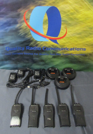 Lot of FIVE Motorola Radius CP200 136-162 MHz Watt Two Way Radio AAH50JDC9AA2AN