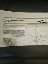 Load image into Gallery viewer, NEW in BOX Andrew DB201-N 406-512 MHz Ground Plane Omni Radio Antenna
