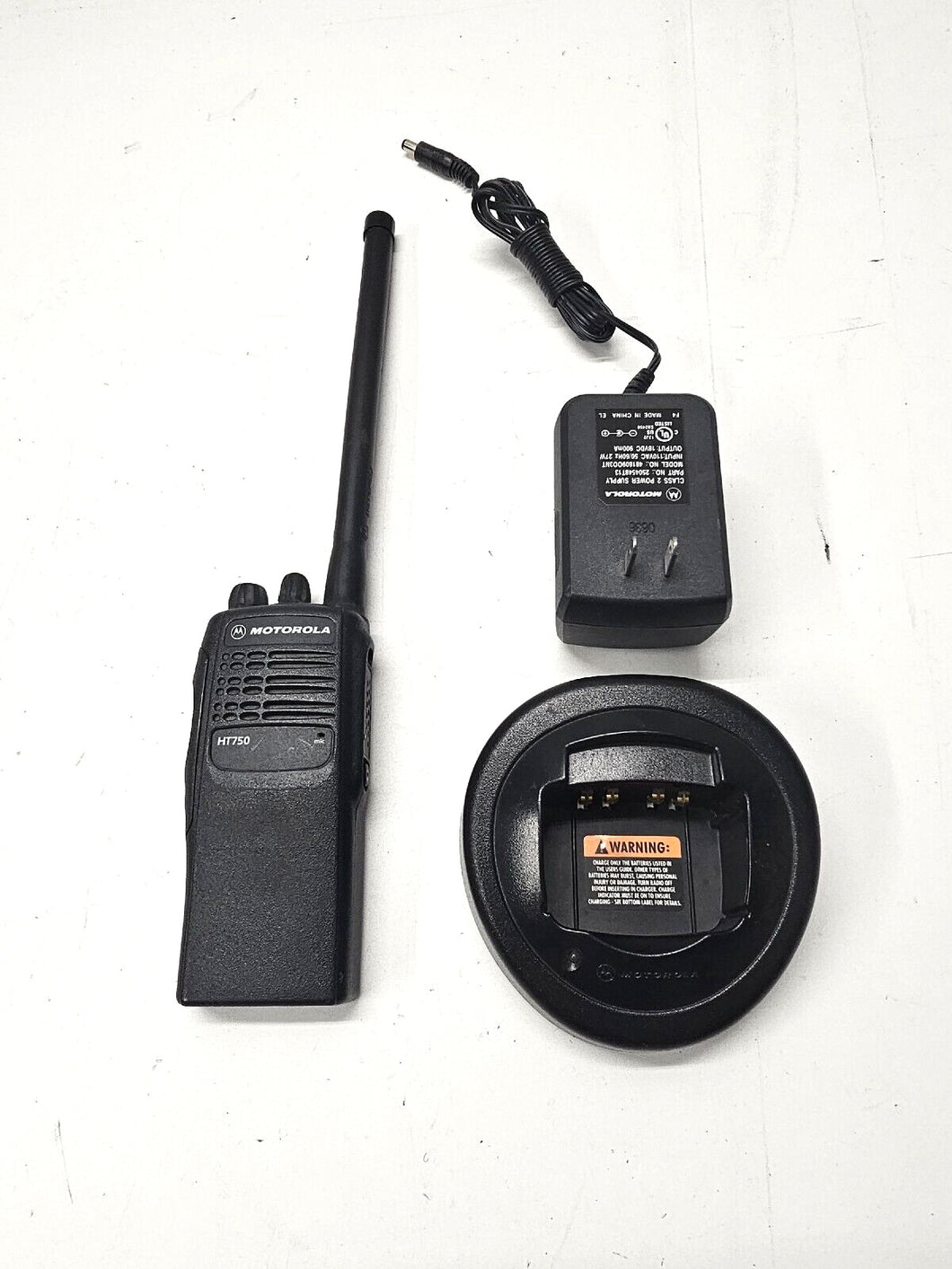 Motorola HT750 35-50 MHz Low Band Two Way Radio w Charger AAH25CEC9AA3AN