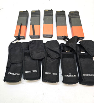 FIVE Bendix King EPV499SN 403-457 MHz UHF Two Way Radios EPV